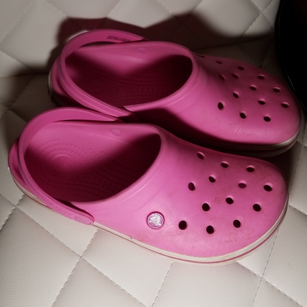 Pink Crocs